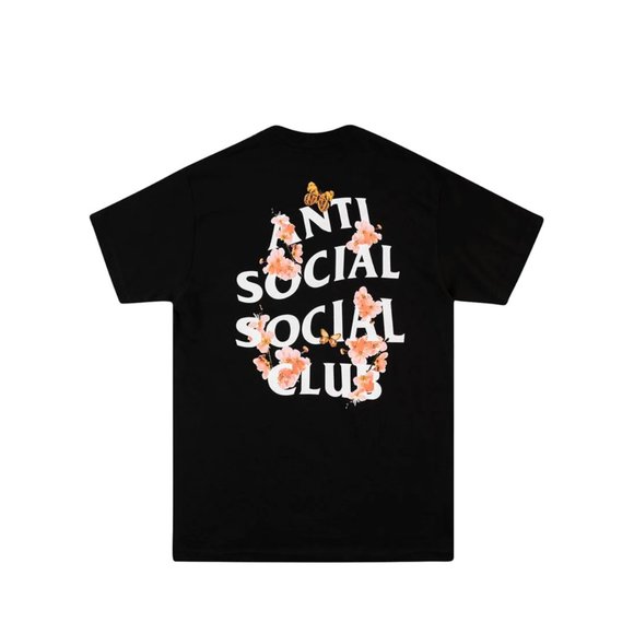 Anti Social Social Club Other - *NWOT* Anti Social Social Club Black / Pink Floral TShirt XL